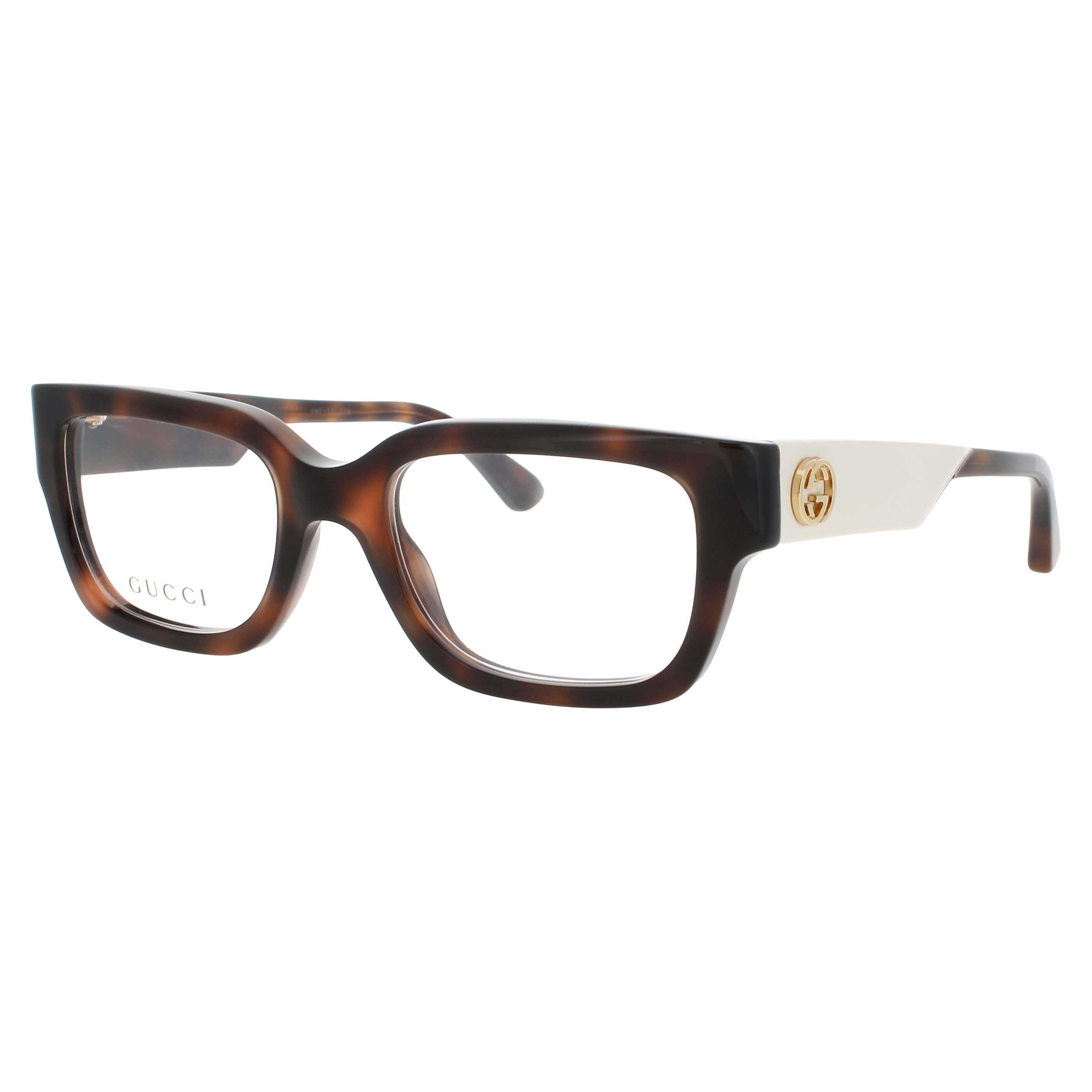 Gucci Gg1666o Eyeglasses Havana Acetate